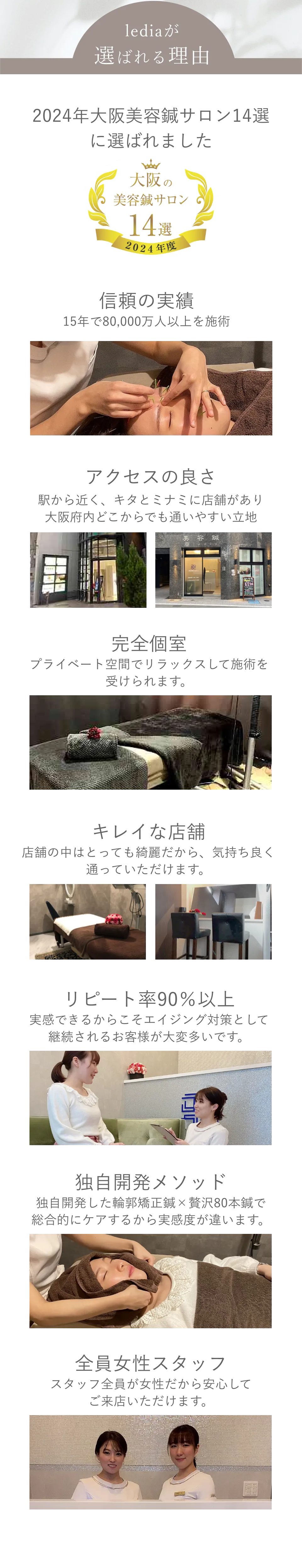 lediaが選ばれる理由